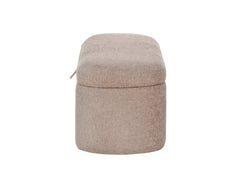 1pc Stylish Functional Storage Bench Spacious Hidden Compartment Cushioned Seat Sturdy Wooden Frame Fabric Upholstery Bedroom Entryway Living Spaces Mauve Tweed