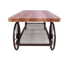 Francie Oak & Antique Gray Finish Coffee Table