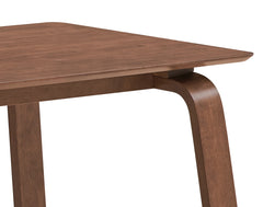 Ginny Walnut Finish Dining Table