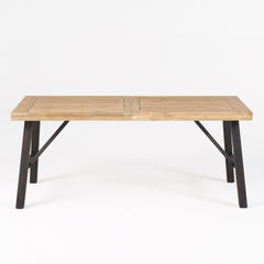 Outdoor Dining Set with 2 Benches and 1 Dining Table (3 pcs)