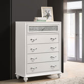 Randall White 5-drawers Chest