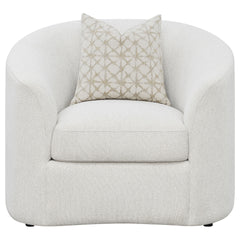 Rory Latte Sloped Arms Chair with Pillow