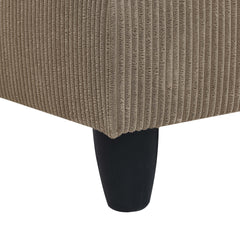 Savannah Modular Corduroy Sectional Sofa with Ottoman