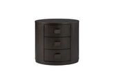 3 Drawer Oval Nightstand
