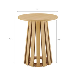 End Table in Light Oak