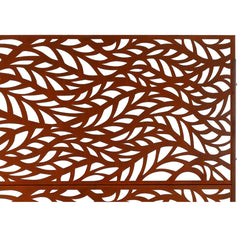 Outdoor & Indoor Privacy Screen Metal Privacy Screen 76" H×48" W, Freestanding Decorative Privacy Screen for Deck Balcony Patio, Privacy Fence Panels for Outside Lawn Garden PS110 RUSTY