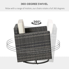 Rattan Swivel Chair Outdoor Swivel Rocker,Wicker Dining Chair