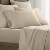 2-Piece King Sham Sateen Pillowcase Set,Linen
