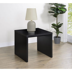 Canyon Black Square Side End Table