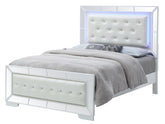Elegant Silver Champagne Contemporary Bed