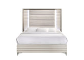 STAR WHITE QUEEN BED WITH LED