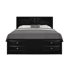 LUCILLE BLACK QUEEN BED