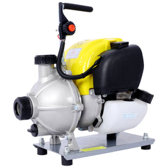 38CC 4-Stroke Gasoline Water Pump 1.5Inch Portable Gas-Powered Water Transfer Pump Commercial Engine Water Pump for Flood Landscaping or Gardening Irrigation 8500r/min