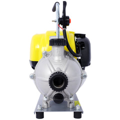 38CC 4-Stroke Gasoline Water Pump 1.5Inch Portable Gas-Powered Water Transfer Pump Commercial Engine Water Pump for Flood Landscaping or Gardening Irrigation 8500r/min