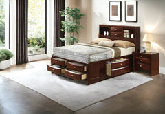Ireland Espresso Finish EK Bed W/Storage