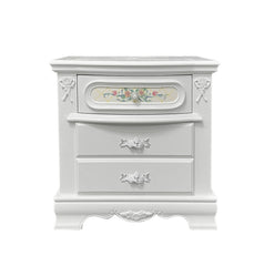 Traditional Bedroom Furniture Two Drawers Nightstand White Finish 1pc