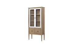 Display Bookcase in Sand Colored Finish