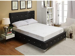 Herbal Fusion Collection, Green Tea-infused Polyester Memory Foam Mattress,King Size,White.