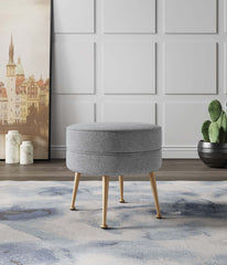 Accent Ottoman in Gray