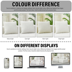 Chenille sectional sofa with 2 pillows,Symmetrical Modular Sofa Sectional for bedroom, living room, office for leisure or nap, reading room, and lobby