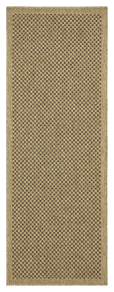 Earth GC_NTL1005 Jute/Mocha 2 ft. 7 in. x 7 ft. 3 in. Indoor/Outdoor Area Rug