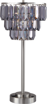 27.5"H CONTEMPORARY CRYSTAL SHADE TABLE LAMP(1PC/CTN) (1.01/9.25)