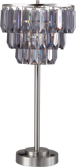 27.5"H CONTEMPORARY CRYSTAL SHADE TABLE LAMP(1PC/CTN) (1.01/9.25)