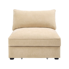 Armless sofa Velvet - Wheat