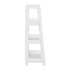 Modern 3-Shelves Bookcase White Finish Toy Storage Unit Display Rack Wooden Furniture 1pc
