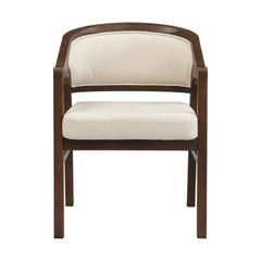 Wooden Frame Dining Chair with upholstere back,Frame color Walnut,set of 2