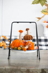 4x5.5" Sm Pumpkin Ornament, Set of 6 for Holiday Harvest Festival Fall Festival & Thanksgiving