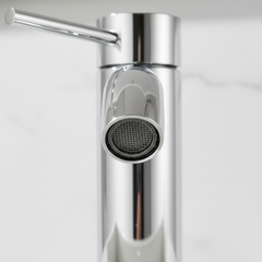 Single Handle Bathroom Faucet Lavatory Faucet Stainless Steel Single Hole-T10, Chrome
