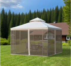 Gazebo Patio Gazebo Double Roof Outdoor Gazebo Canopy Shelter