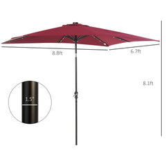 Sun Umbrella Solar Umbrella, Lighted Patio Umbrella