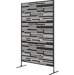Space Divider,Metal Outdoor Privacy Screen, Freestanding Decorative Privacy Fence Screen for Balcony