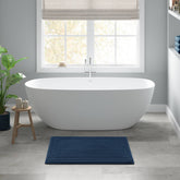 1 PCS 24x36" 100% Cotton Tufted 3000 GSM Reversible Bath Rug Navy