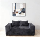 Cloud Loveseat Sofa Couch in a Box, 2 Seater Boneless Couch, Comfy Deep Seat Corduroy Sofa, Compressed, No Assembly, Memory Foam, Modern Small Couches for Small Spaces, Apartement