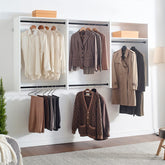 Devi White Wall Mounted Wood Closet System