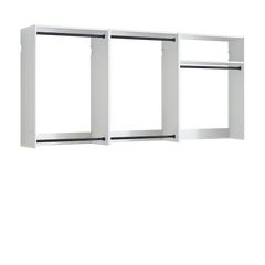 Devi White Wall Mounted Wood Closet System