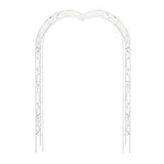 Metal Garden Arch Assemble Freely with 8 Styles Garden Arbor Trellis Climbing Plants Support Rose Arch Outdoor Arch Wedding Arch Party Events Archway Cream White