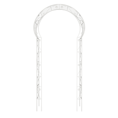 Metal Garden Arch Assemble Freely with 8 Styles Garden Arbor Trellis Climbing Plants Support Rose Arch Outdoor Arch Wedding Arch Party Events Archway Cream White