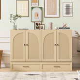 Full Size Murphy Bed with Large Drawers, Gold