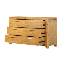 53x17x31.5 inch 6-Drawer Dresser