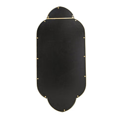 22.4x1x48" Champagne Gold Decorative Wall Mirror with Notched Edges