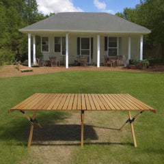 Multi-Function Wooden Foldable Portable Patio Dining Table, Natural
Indoor and outdoor universal ,Natural