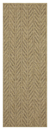 Earth GC_NTL1013 Jute/Mocha 2 ft. 7 in. x 7 ft. 3 in. Indoor/Outdoor Area Rug