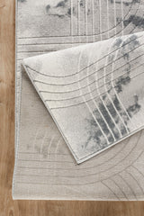 Geometrix GC_DIM1003 Gray 5 ft. 3 in. x 7 ft. 3 in. Area Rug