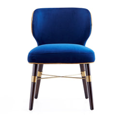 Dining Chair in Blue and Gold