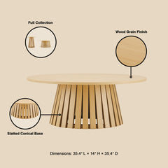Coffee Table in Light Oak