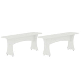 Dining Bench - Set of 2 in White